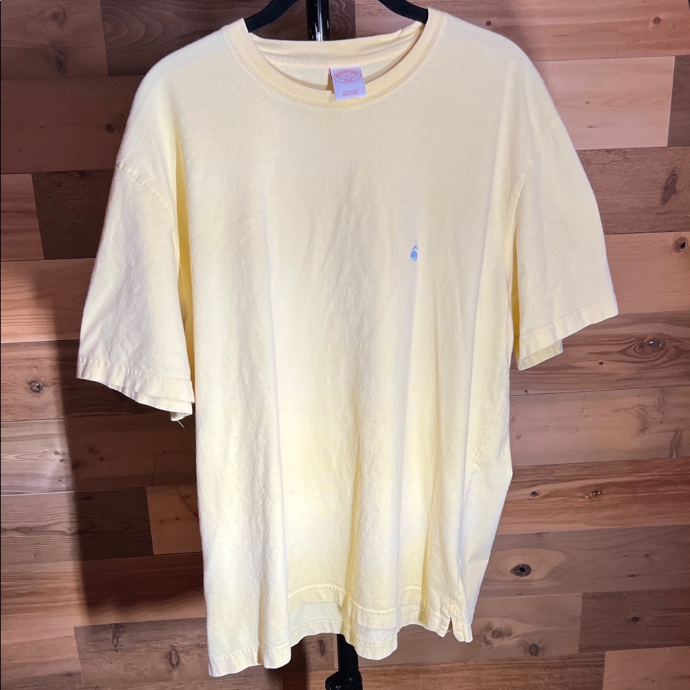 Brooks Brothers Light Yellow Short Sleeve Tee
